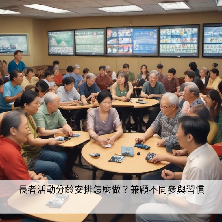 長者活動分齡安排怎麼做？兼顧不同參與習慣