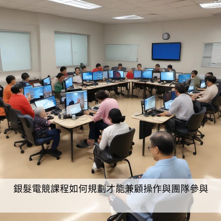銀髮電競課程如何規劃才能兼顧操作與團隊參與