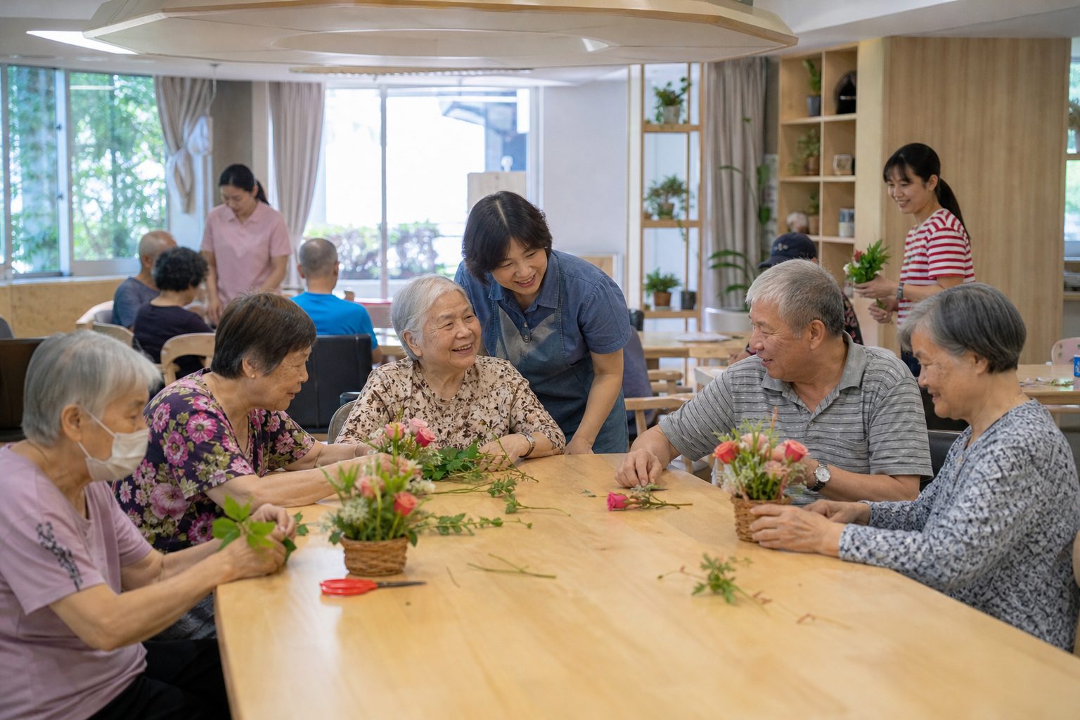 日照中心中長者共同參與活動的空間