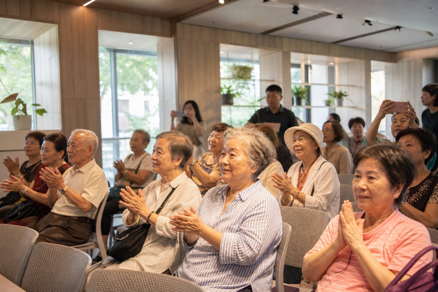 政府單位舉辦長者數位活動或成果發表的室內場地